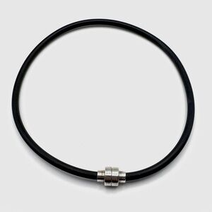 Joseph Esposito Black Cord Sterling Silver Snapet Customizable Necklace